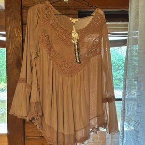 Ultra Pink. Lace and stretch. Beautiful nude colour. Size L